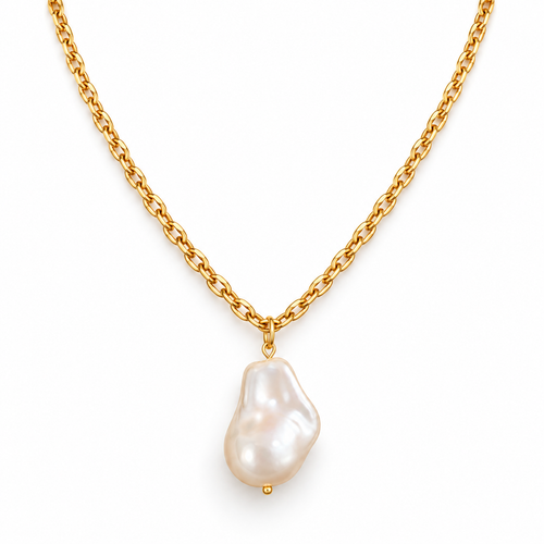 🐚 Luxury Jewelry | Baroque Pearl Pendant | Romantic Gift with Organic Elegance