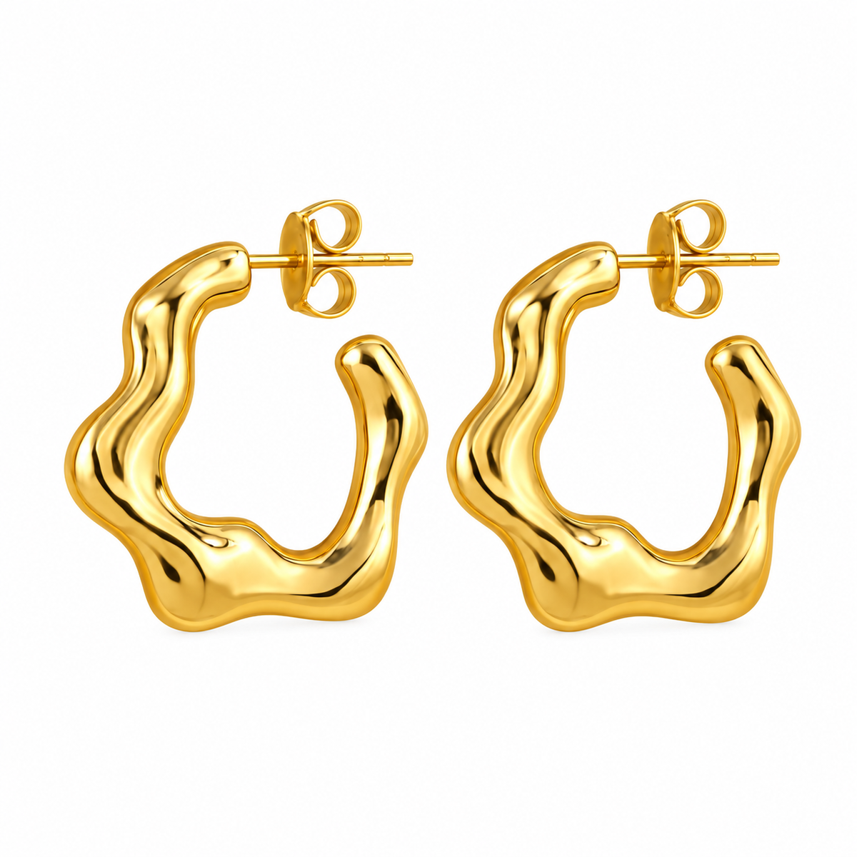 ✨ Earrings | Gold-Tone | Day-to-Night | Gifts for Her | Sculptural Curves