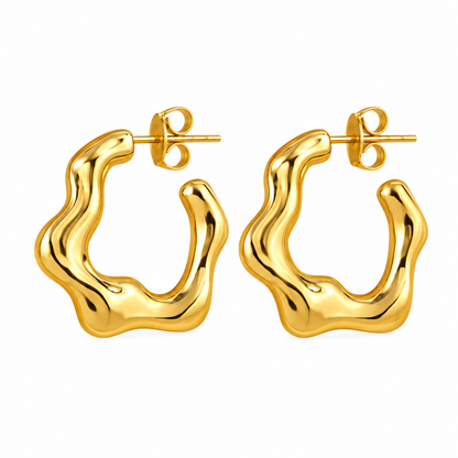✨ Earrings | Gold-Tone | Day-to-Night | Gifts for Her | Sculptural Curves