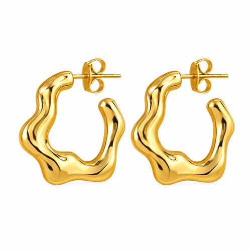 ✨ Earrings | Gold-Tone | Day-to-Night | Gifts for Her | Sculptural Curves