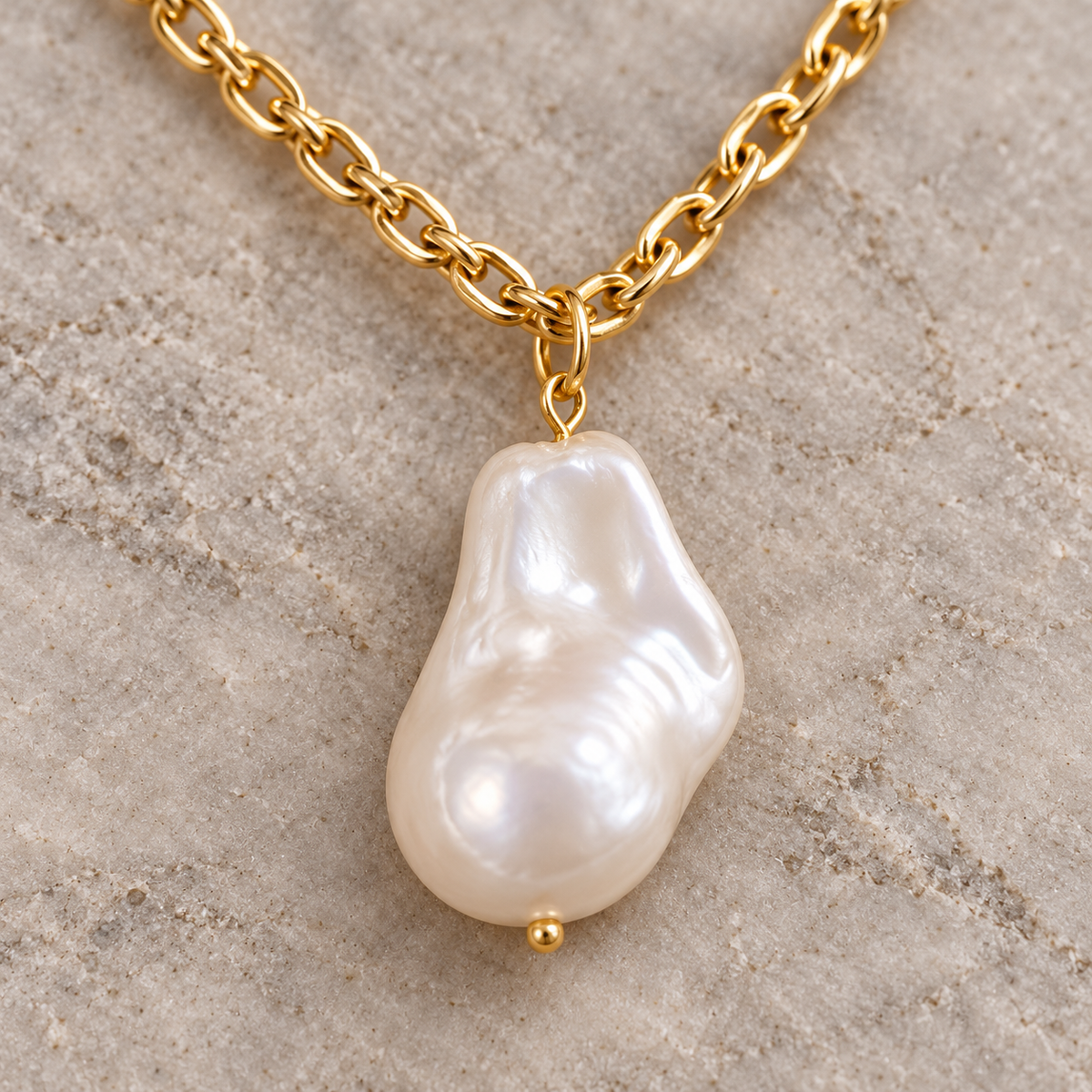 🐚 Luxury Jewelry | Baroque Pearl Pendant | Romantic Gift with Organic Elegance