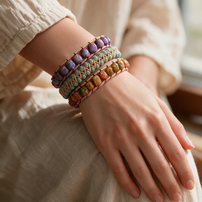 🌈 Bracelets | Stone Beads | Daily Wear | Her Gift | Colorful