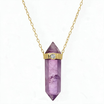 💜 Gemstone Necklace | Amethyst Gift | For Her Crystal Pendant