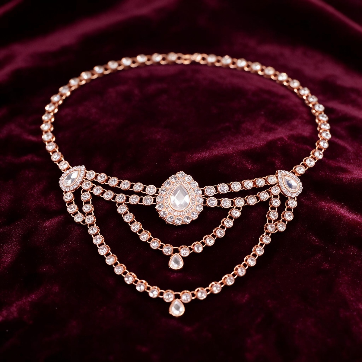 💎 Crystal Belt | Rhinestone Party Glamour | Gifts | Cascading Elegance