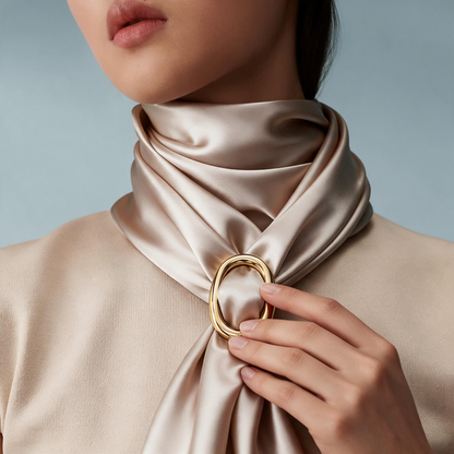 🧣 Scarf Ring | Metal | For Her | Everyday Gold Elegance