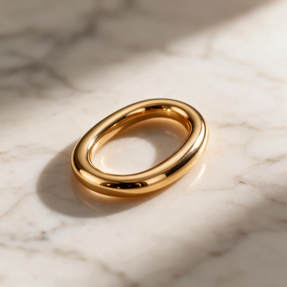 🧣 Scarf Ring | Metal | For Her | Everyday Gold Elegance