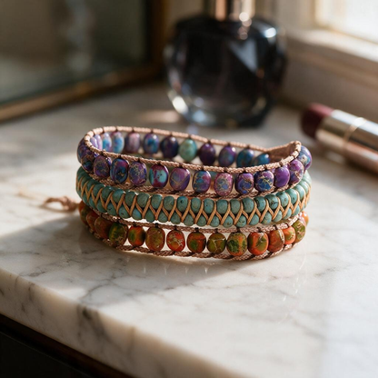 🌈 Bracelets | Stone Beads | Daily Wear | Her Gift | Colorful
