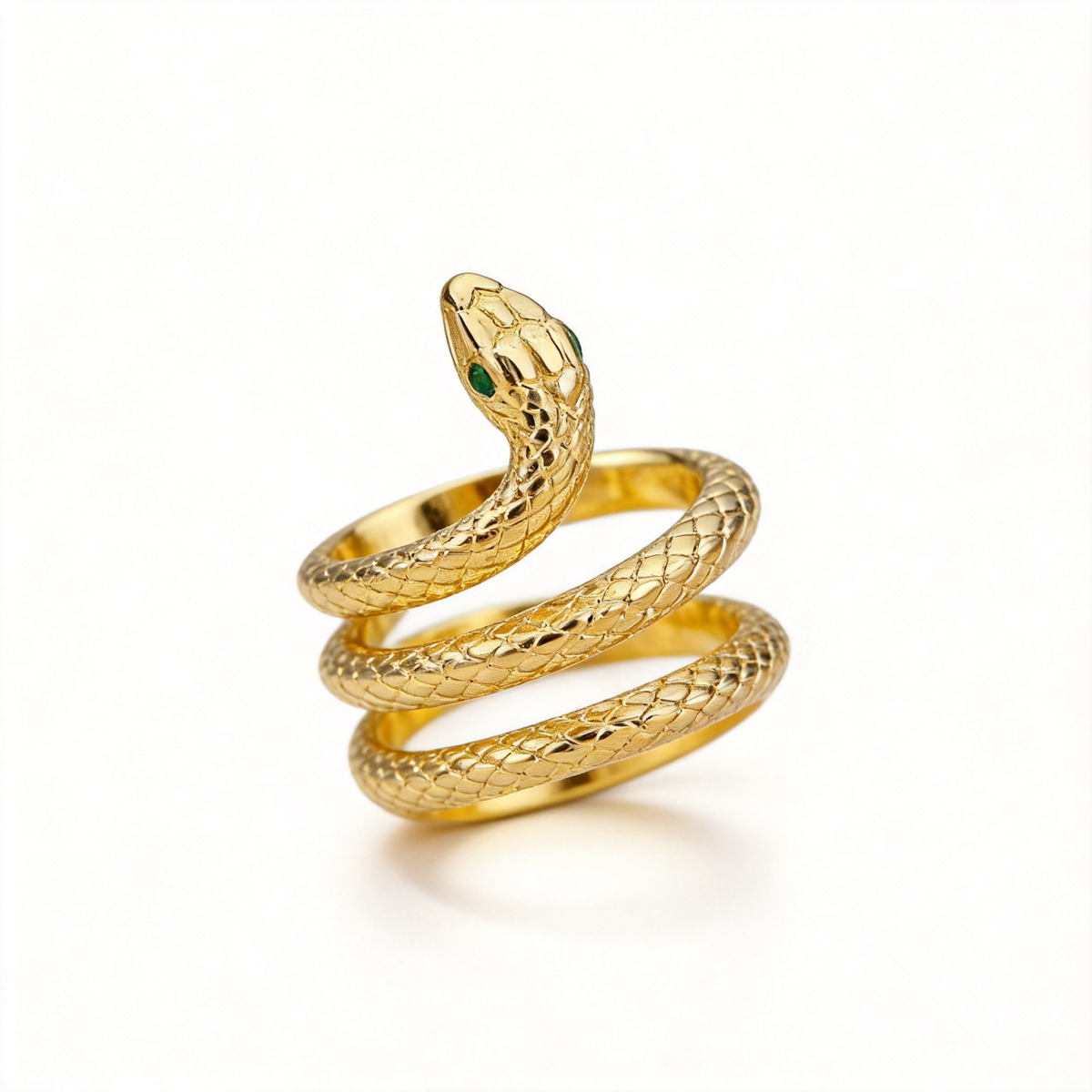 🐍 Snake Ring | Gold-Tone | Evening Wear | Her | Serpent Design