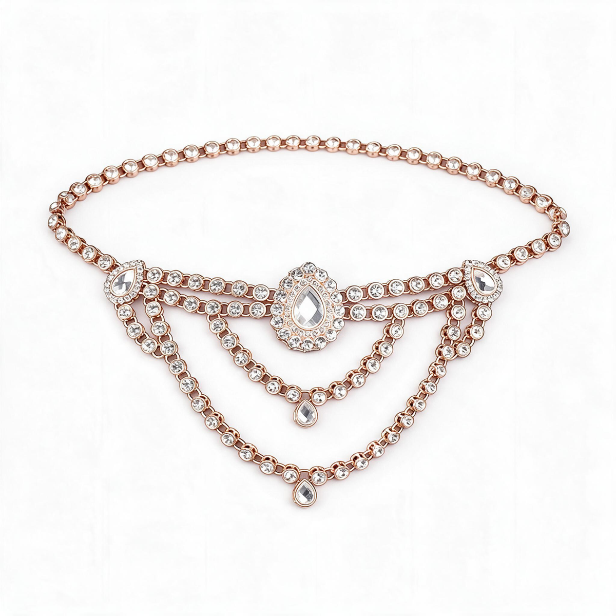 💎 Crystal Belt | Rhinestone Party Glamour | Gifts | Cascading Elegance