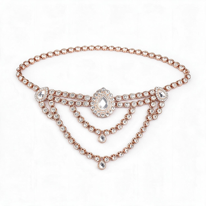 💎 Crystal Belt | Rhinestone Party Glamour | Gifts | Cascading Elegance