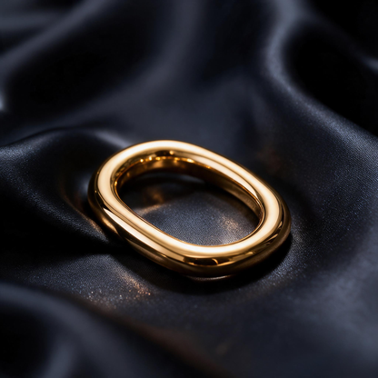 🧣 Scarf Ring | Metal | For Her | Everyday Gold Elegance