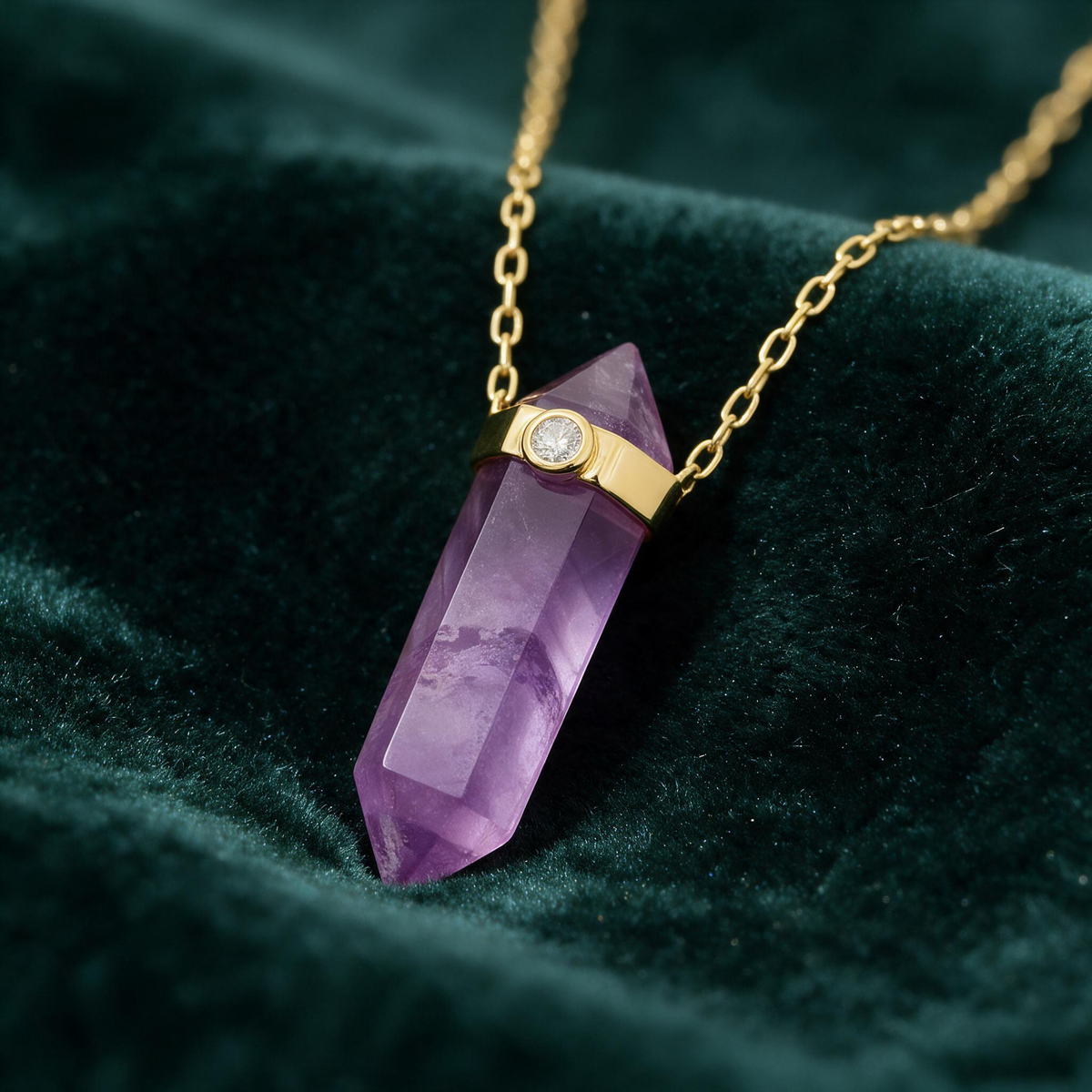 💜 Gemstone Necklace | Amethyst Gift | For Her Crystal Pendant